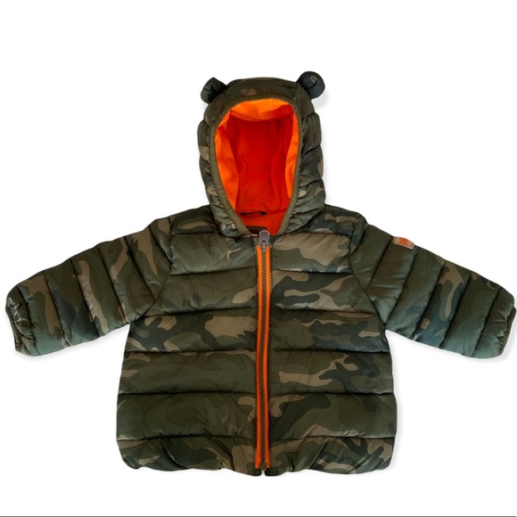 Baby Gap Green Camo ColdControl Lightweight Puffer Jacket - Picture 1 of 6